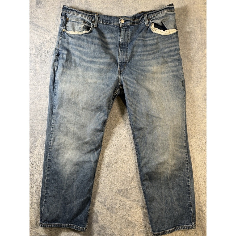 Levi's 569 Men Loose Straight Leg Jeans Light Wash Baggy Skater 46x30 01569-0088